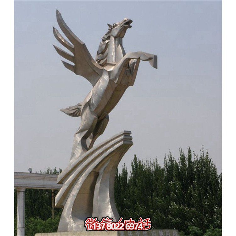 不銹鋼拉絲雕塑，點(diǎn)綴廣場(chǎng)、學(xué)校及園林景觀