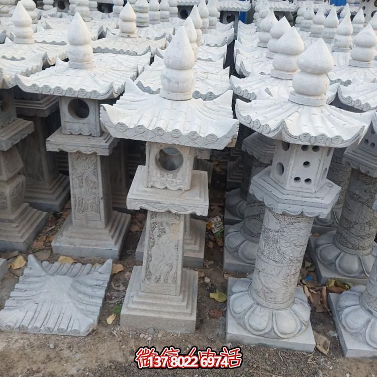 精美手工雕刻青石中式石燈擺件，打造完美園林裝飾