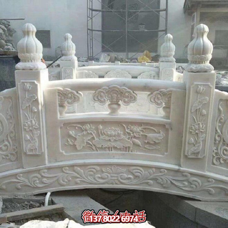 欣賞大理石雕塑的美景，玩轉(zhuǎn)庭院石拱橋