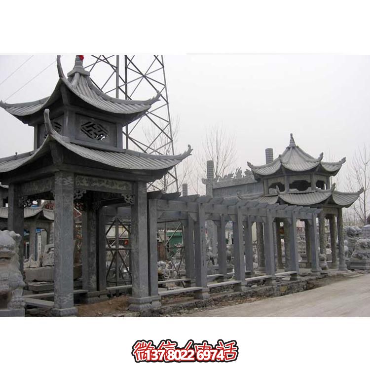 精美石雕，時尚的大理石長廊營造絕美的戶外公園雕塑