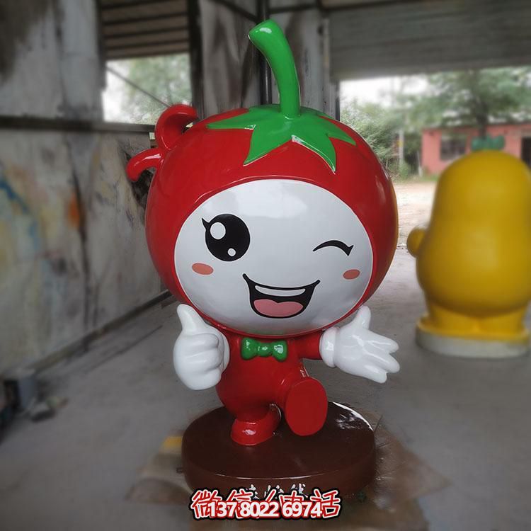 玻璃鋼雕刻卡通公仔擺件，新農(nóng)村落景觀園林裝飾