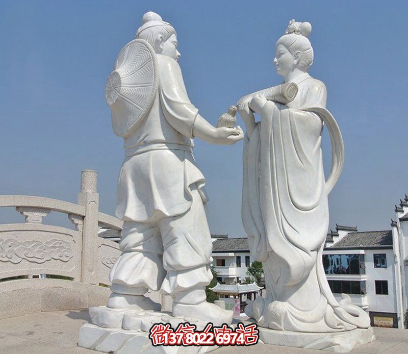 古代牛郎織女石雕,擺放于花園廣場(chǎng),帶來(lái)漢白玉般的浪漫氣息 古代牛郎織女石雕,擺放于花園廣場(chǎng),帶來(lái)漢白玉般的浪漫氣息