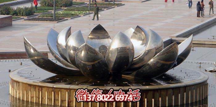 室外不銹鋼噴泉雕塑，讓廣場與公園更加美麗