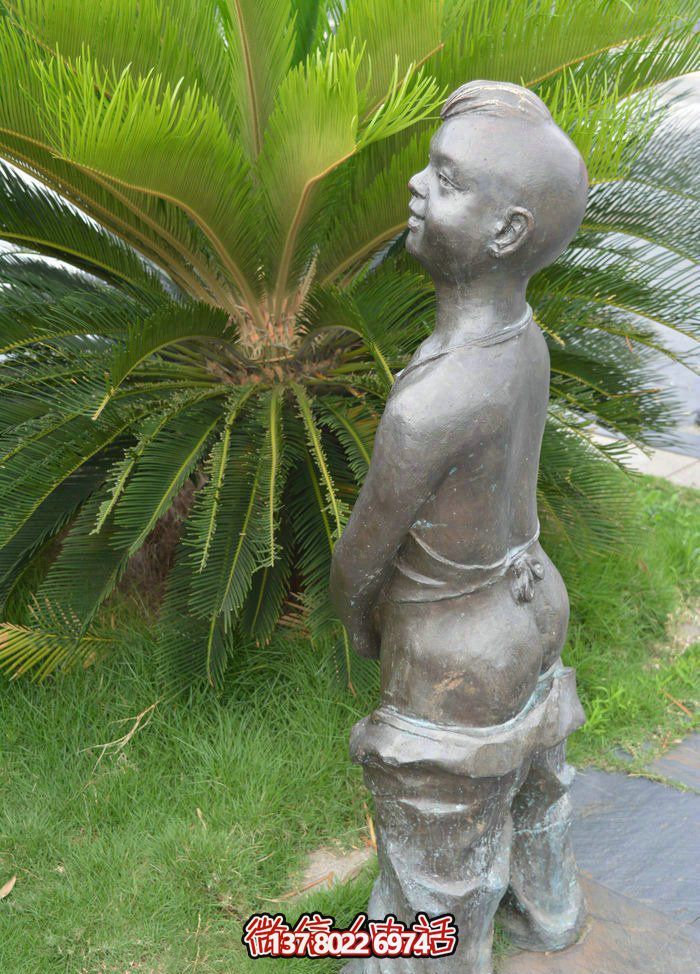 景區(qū)創(chuàng)意銅雕兒童雕塑——讓孩子們?nèi)瞿蛞材艽蟠箝_心