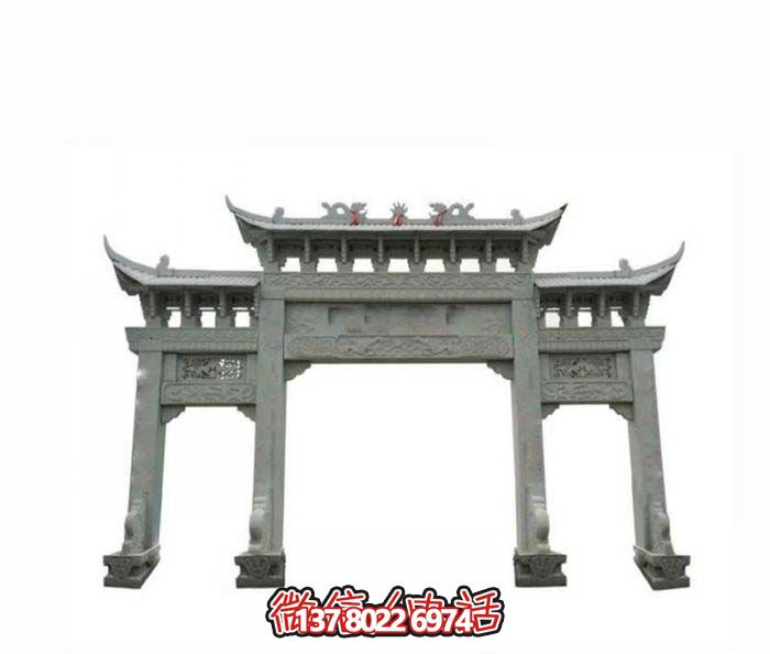 傳統村口石雕牌坊 傳統村口石雕牌坊