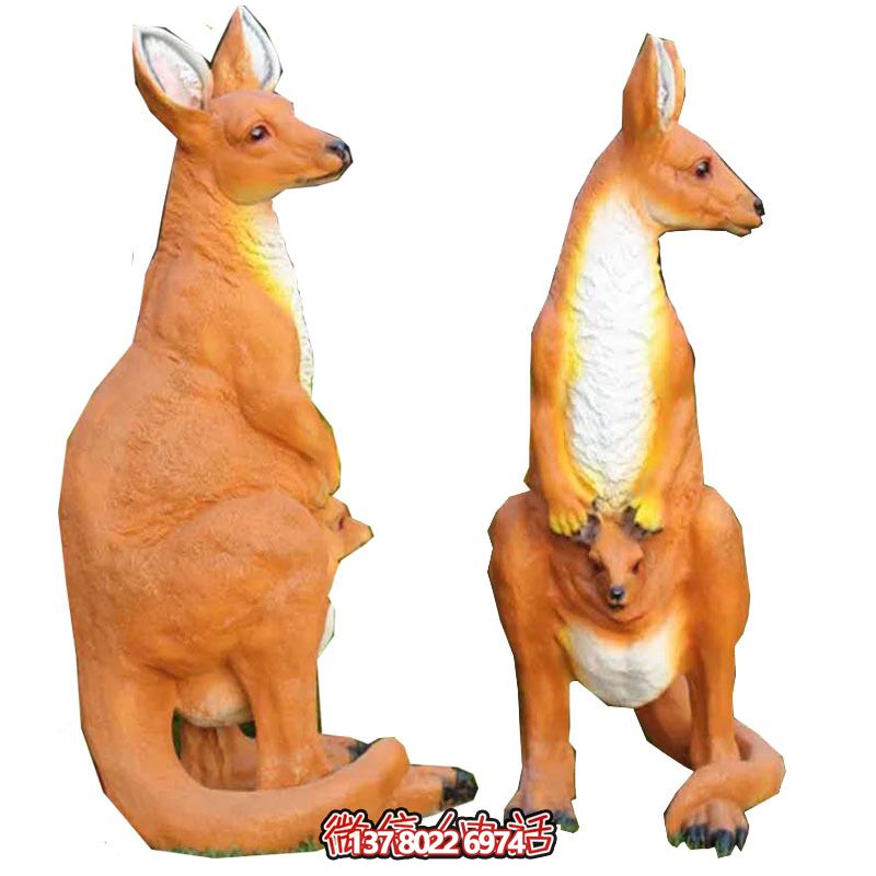 大型袋鼠雕塑，景觀完美打造公園景區