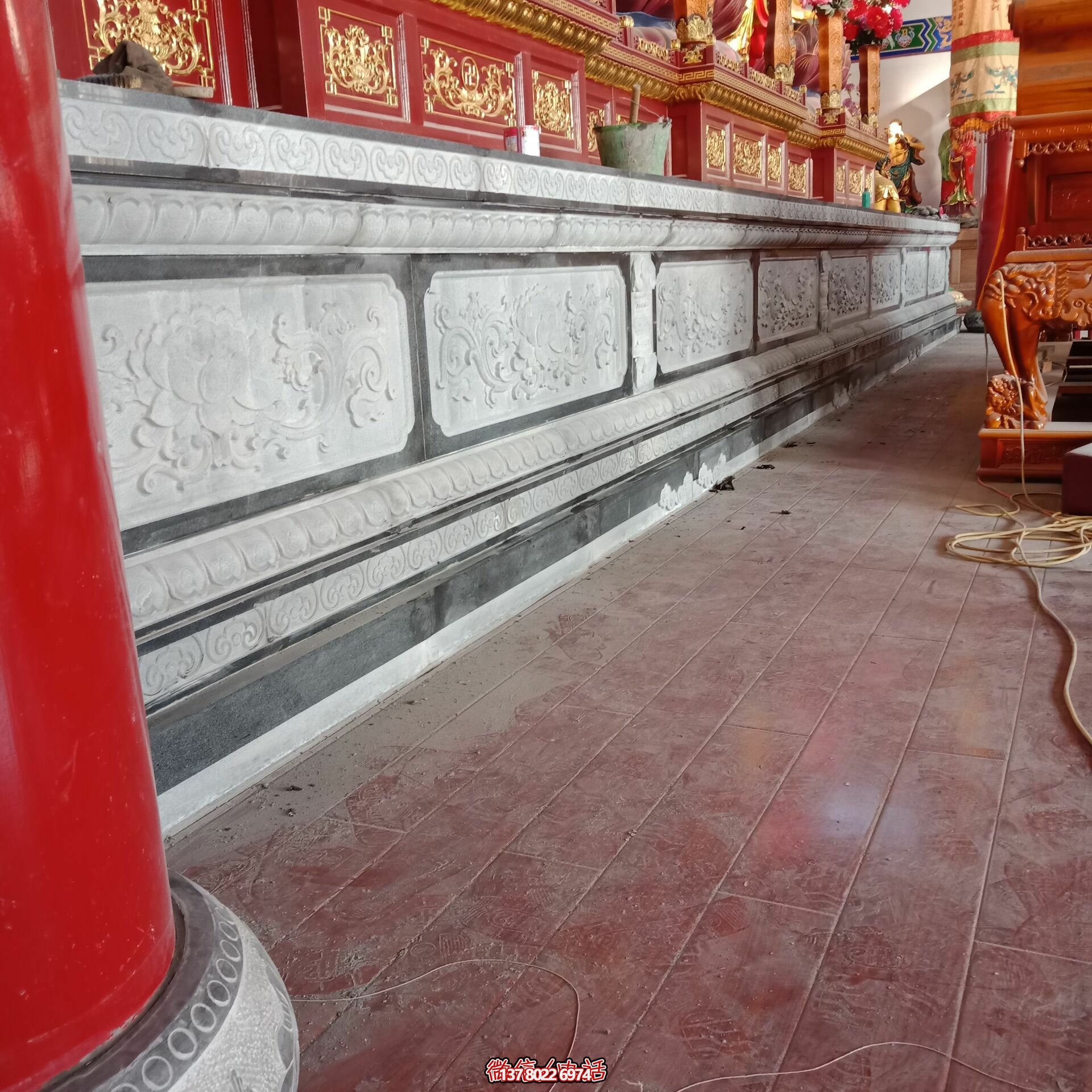 寺廟大理石須彌座雕塑 寺廟大理石須彌座雕塑