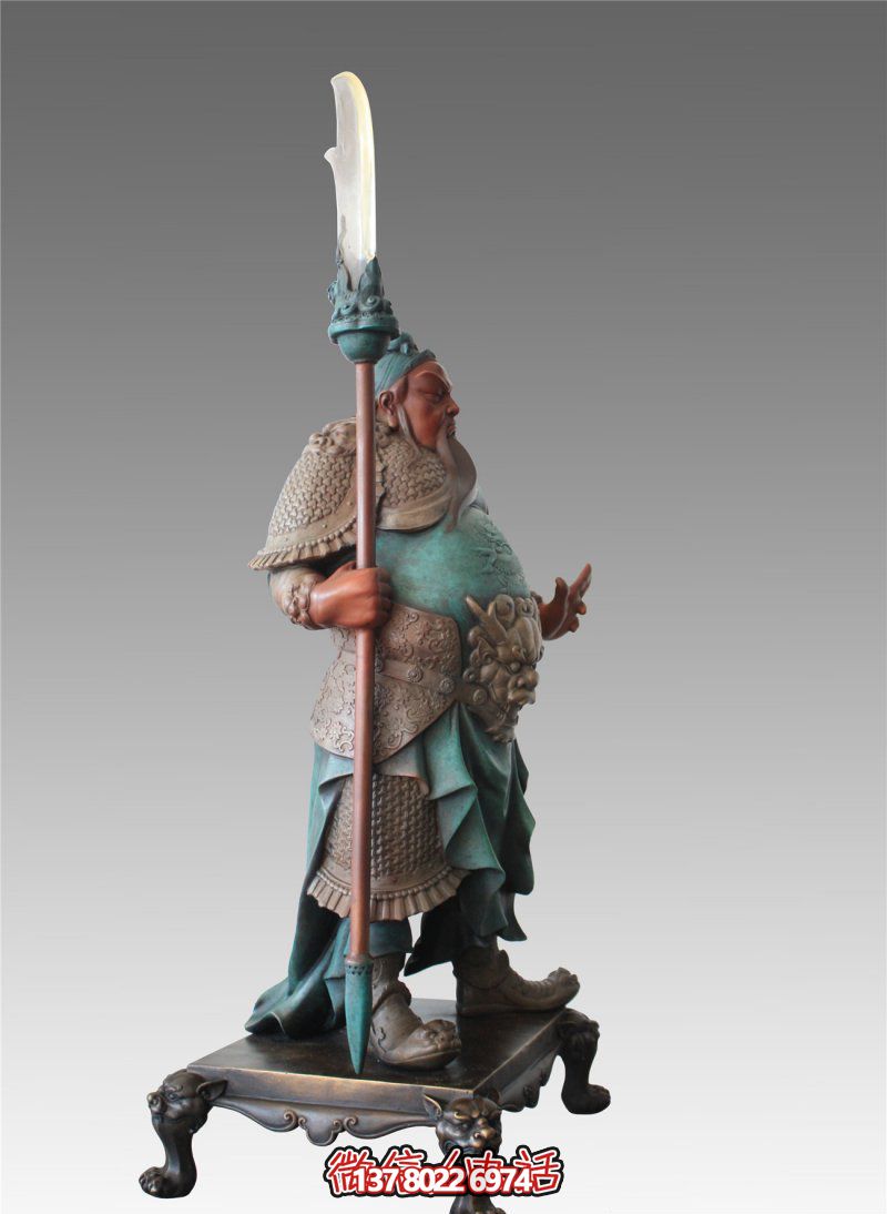 室內(nèi)別墅玻璃鋼彩繪創(chuàng)意關公雕塑 室內(nèi)別墅玻璃鋼彩繪創(chuàng)意關公雕塑