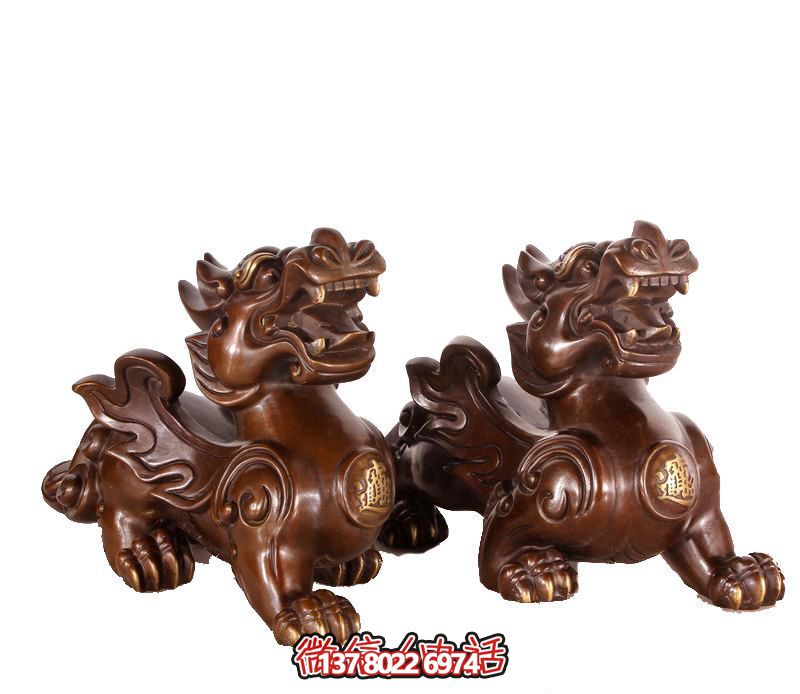 戶外景區玻璃鋼仿銅貔貅雕塑 戶外景區玻璃鋼仿銅貔貅雕塑