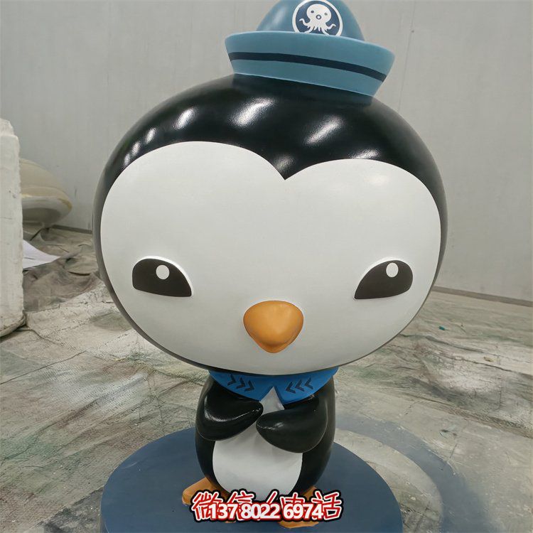 游樂園玻璃鋼卡通園林動(dòng)物擺件企鵝雕塑