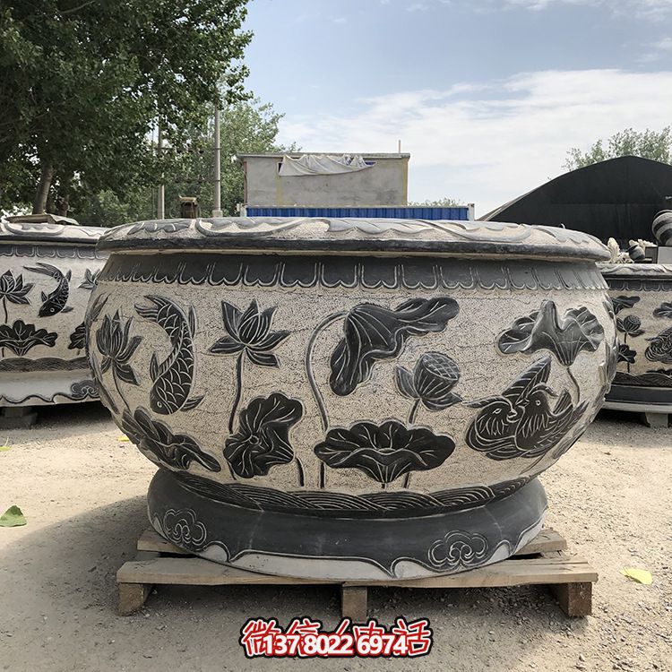 庭院仿古魚(yú)缸戶外擺件花盆雕塑 庭院仿古魚(yú)缸戶外擺件花盆雕塑