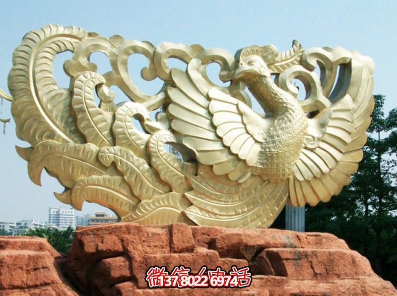 公園不銹鋼抽象藝術(shù)工藝鳳凰雕塑 公園不銹鋼抽象藝術(shù)工藝鳳凰雕塑